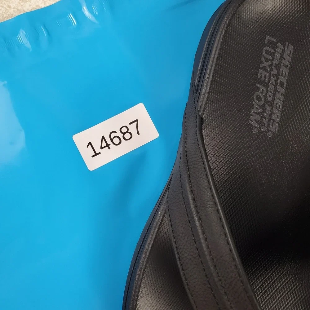 Skechers Patino Marlee Mens Flip Flop Sandal Sz 9 Black Relaxed Fit Round Toe
